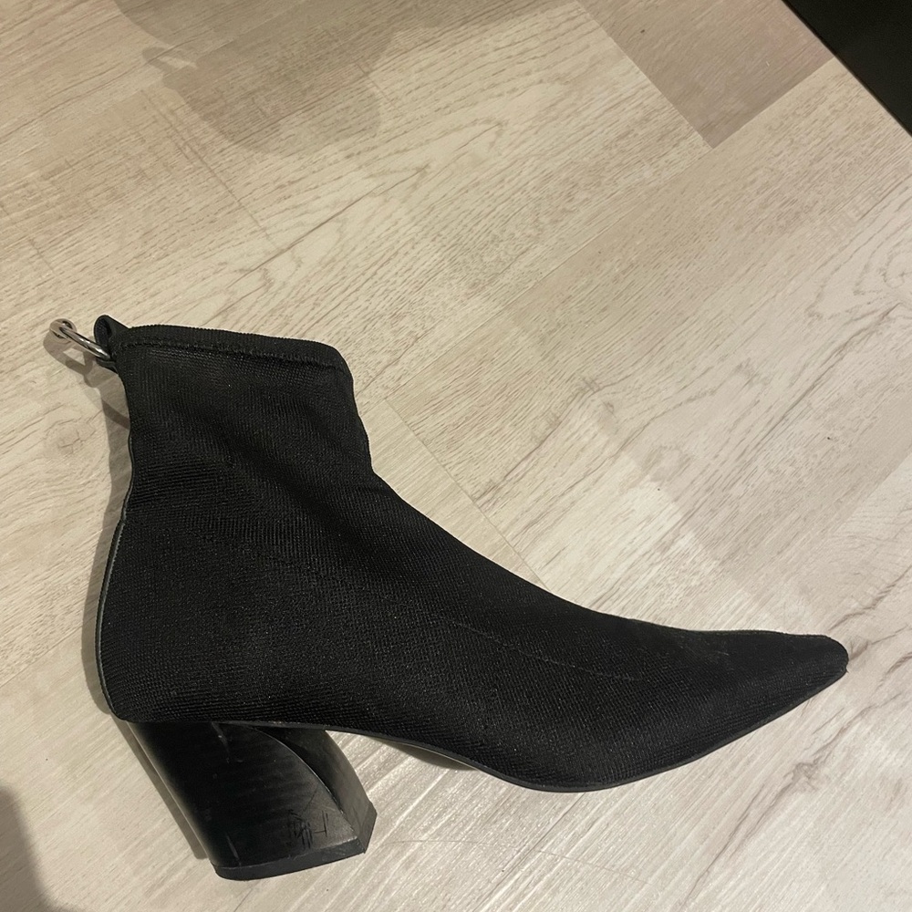 Zara Black Ankle Sock Boots
